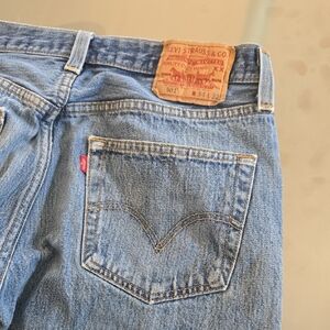 Levi's Men's Straight Jeans in Light Blue Denim